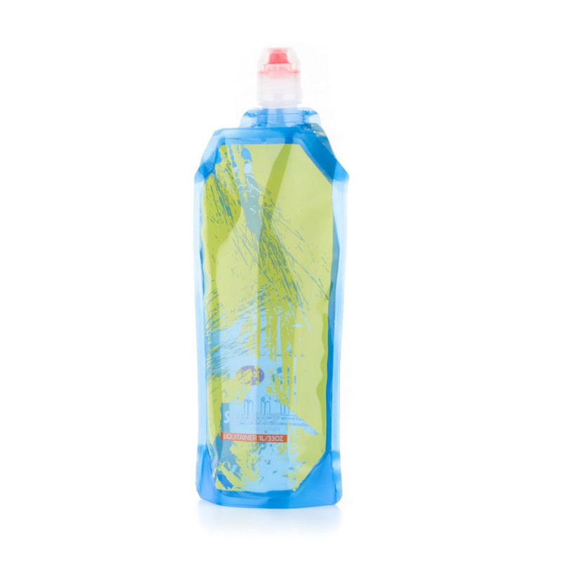 Load image into Gallery viewer, Source hydration liquidtainer 1L foldable light waterbottle green
