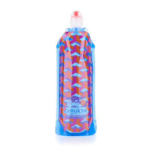 Source hydration liquidtainer 1L foldable light waterbottle red arrows