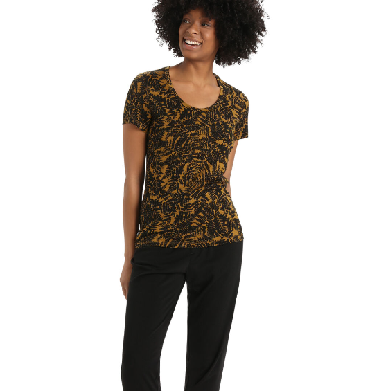 Load image into Gallery viewer, Wmns Tech Lite II SS Scoop Tee Native Ferns
