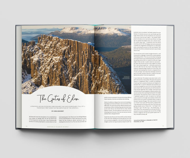 Load image into Gallery viewer, adventures at the edge of the world tasmanian climbing book cover

