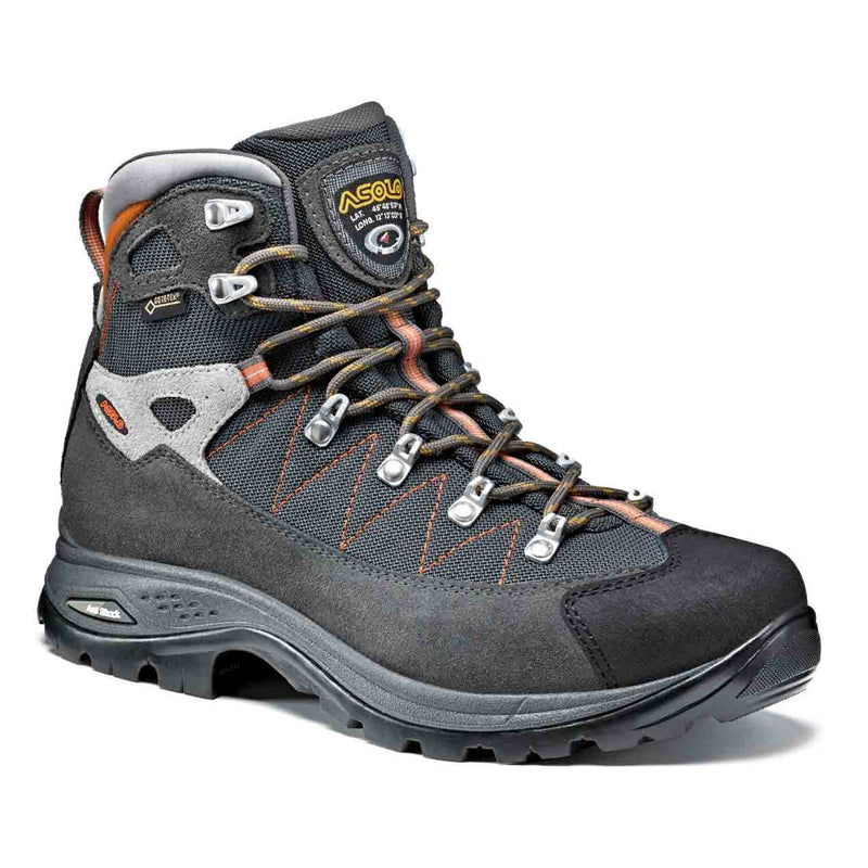 Load image into Gallery viewer, asolo finder GTX mens graphite gunmetal flame side
