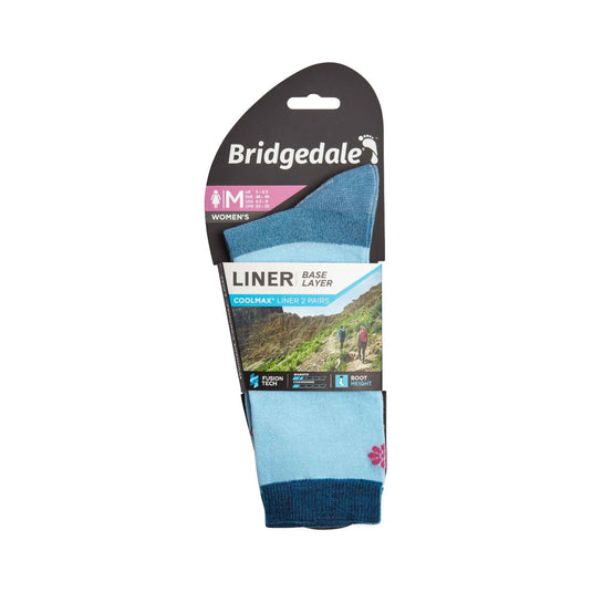 Bridgedale Base Layer Coolmax Liner Socks for Women