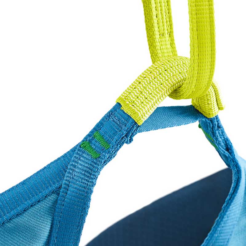 Load image into Gallery viewer, edelrid jay mens climbing harness pepper green belay loop
