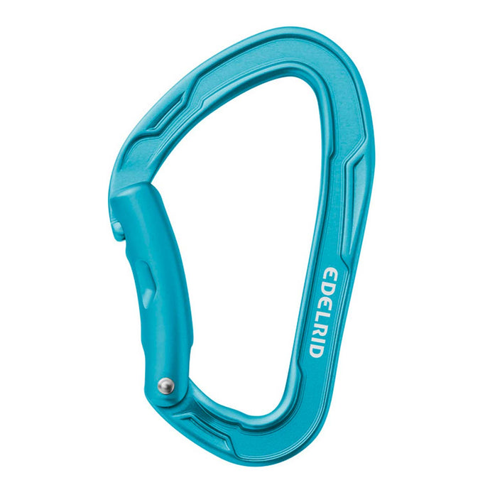 edelrid mission bent gate carabiner climbing hardware ice mint