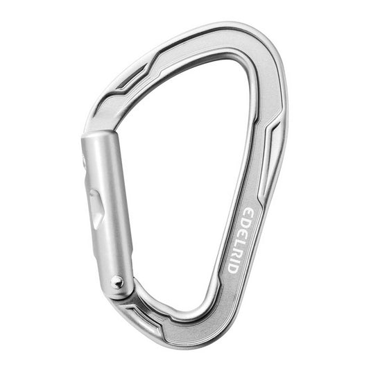 edelrid mission straight gate carabiner climbing hardware silver