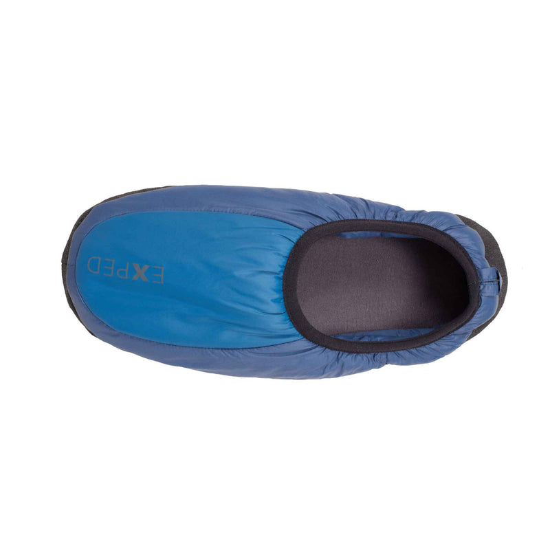 Load image into Gallery viewer, exped insulated camp slipper blue above
