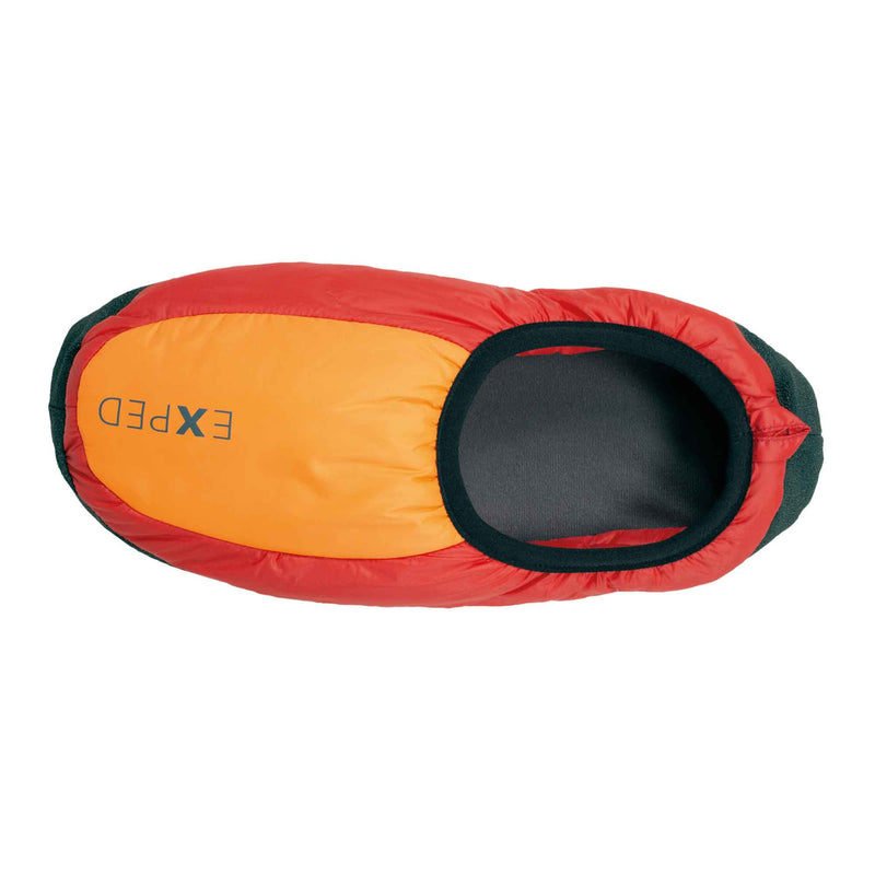 Load image into Gallery viewer, exped insulated camp slipper red above
