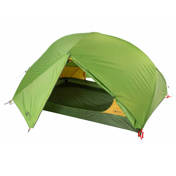exped lyra 3 person tent hiking door open