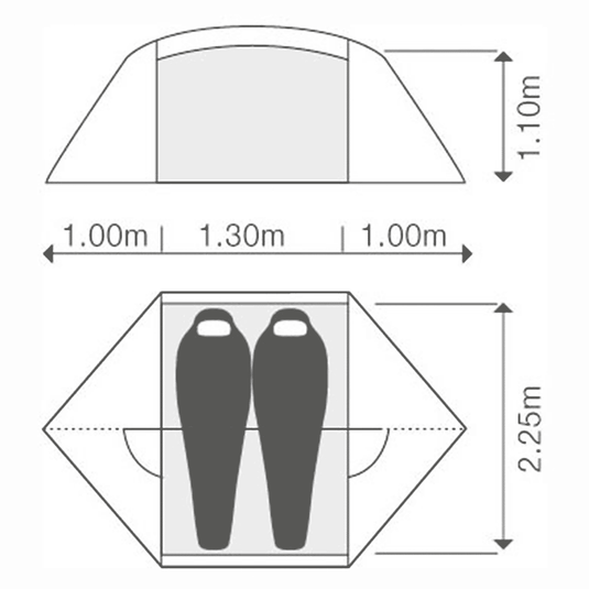 2 person tent dimensions hotsell