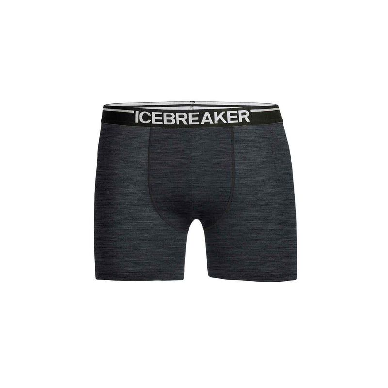 Load image into Gallery viewer, icebreaker mens anatomica boxers jet heather black
