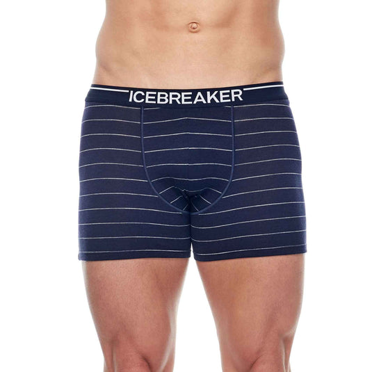 icebreaker mens anatomica boxers on body