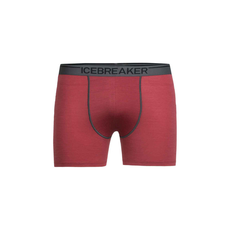 Load image into Gallery viewer, icebreaker mens anatomica boxers vintage red
