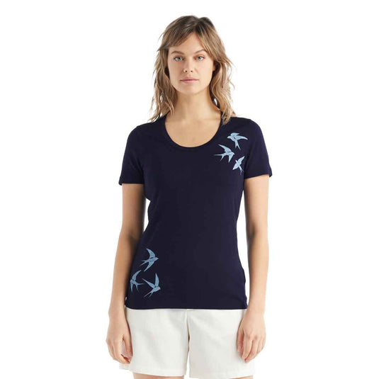 Womens Tech Lite II Short Sleeve Scoop Tee Swarming Shapes