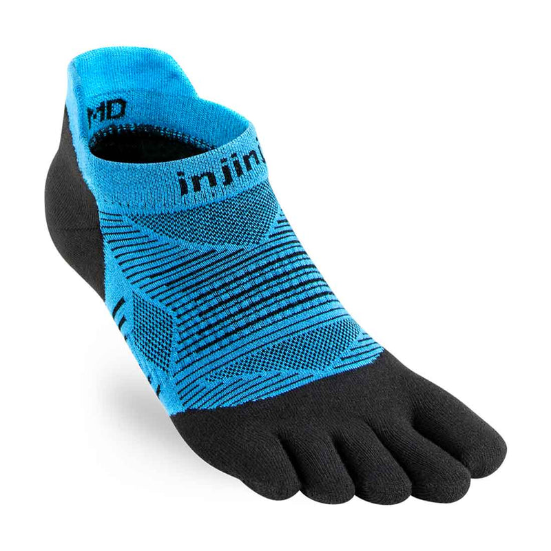 Load image into Gallery viewer, injinji performance toe socks run 2 0 lightweight no show malibu blue
