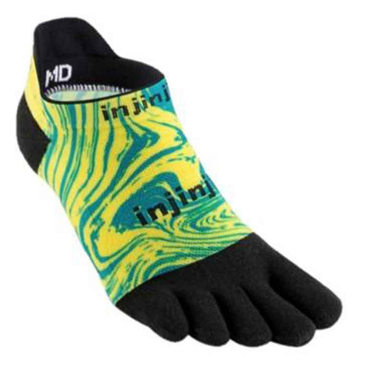 injinji performance toe socks run 2 0 lightweight no show marble