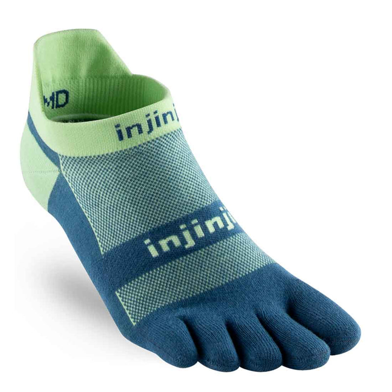 Load image into Gallery viewer, injinji performance toe socks run 2 0 lightweight no show sea foam
