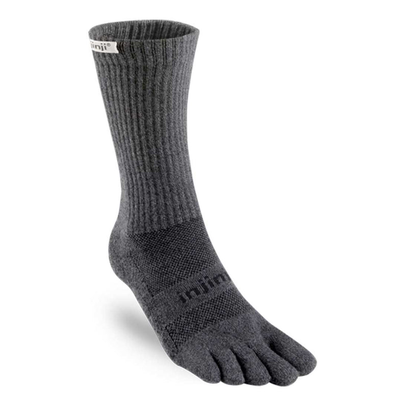 Load image into Gallery viewer, injinji performance toe socks trail 2 0 midweight granit
