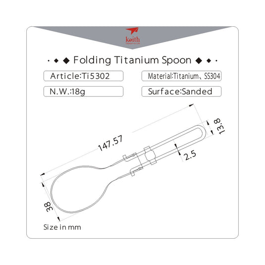 keith titanium Folding spoon 2
