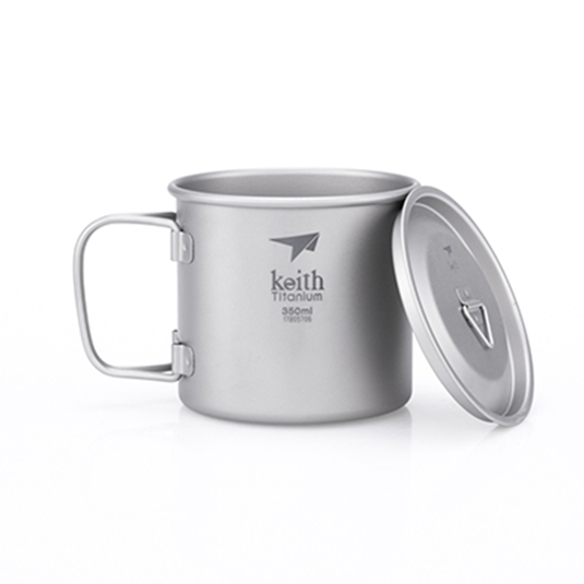 keith titanium single wall cup camp pot