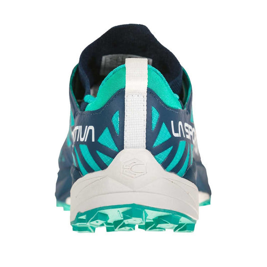 la sportiva kaptiva womens opal aqua trail running shoe heel