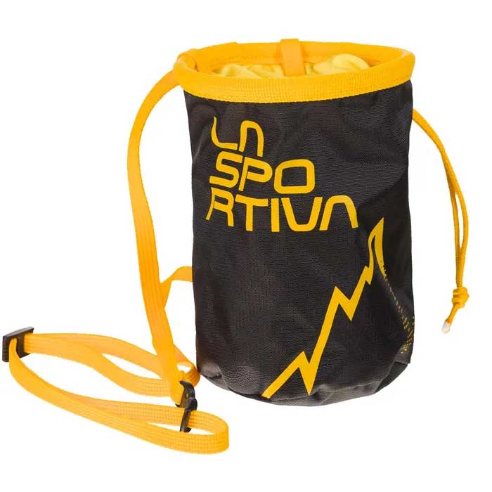 Load image into Gallery viewer, la sportiva lsp chalk bag black yellow
