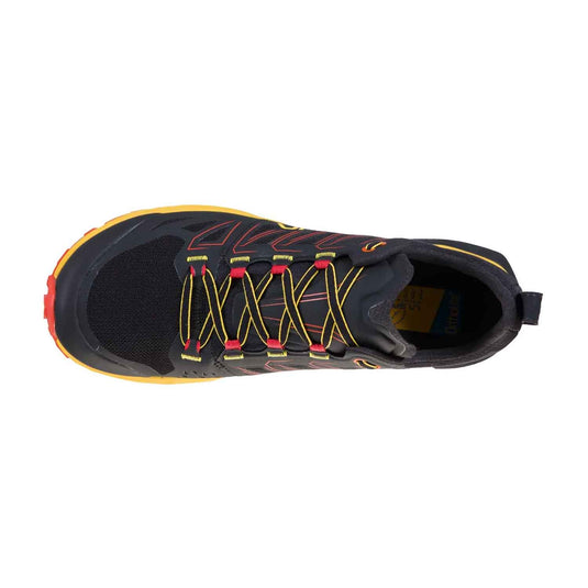 la sportiva mens jackal trail running shoe black yellow 3