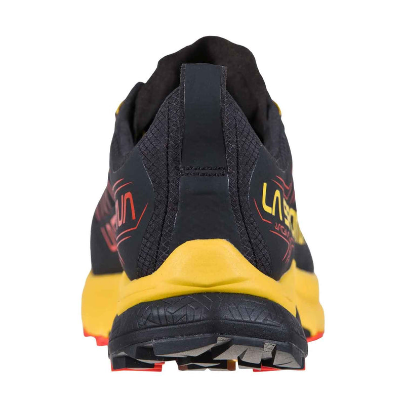 Load image into Gallery viewer, la sportiva mens jackal trail running shoe black yellow 6

