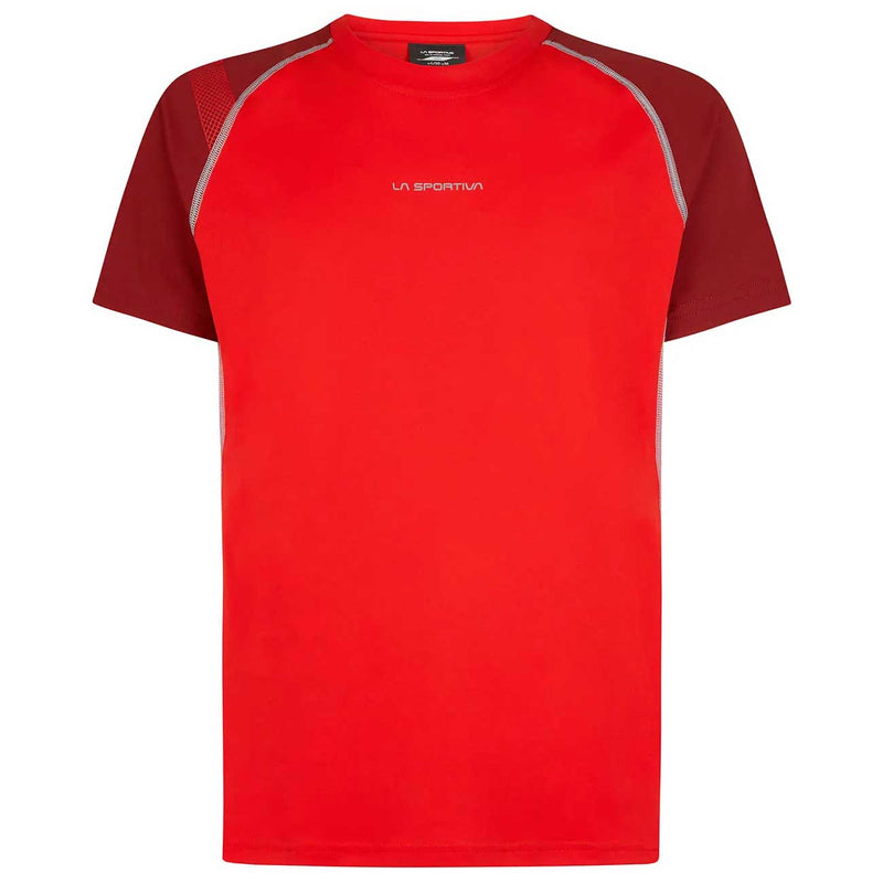 Load image into Gallery viewer, la sportiva mens motion trail running tee poppy chilli 1
