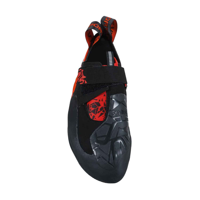 Load image into Gallery viewer, la sportiva mens skwama rock climbing shoe black poppy 2
