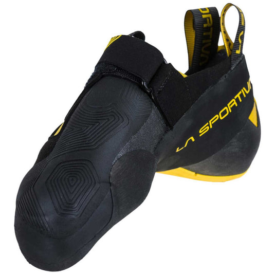 la sportiva theory rock climbing shoe black yellow 4