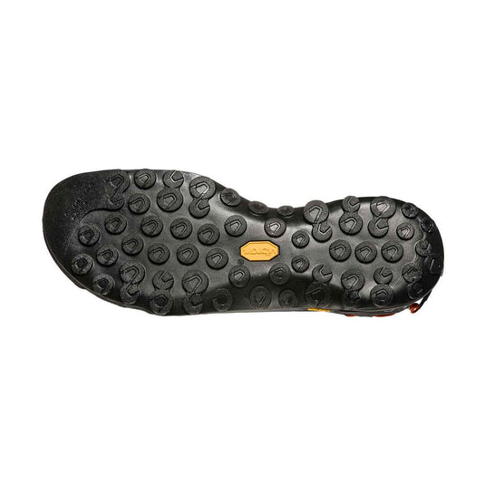 la sportiva tx2 approach shoes mens carbon tangerine sole