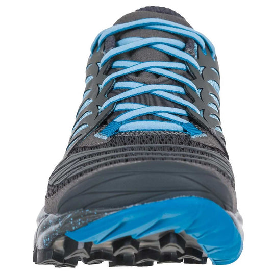 la sportiva womens akasha trail running shoe carbon pacific blue 5