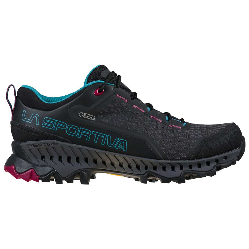 Load image into Gallery viewer, la sportiva womens spire gtx light weight hiking shoes black topaz 4
