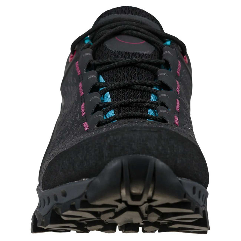 Load image into Gallery viewer, la sportiva womens spire gtx light weight hiking shoes black topaz 5

