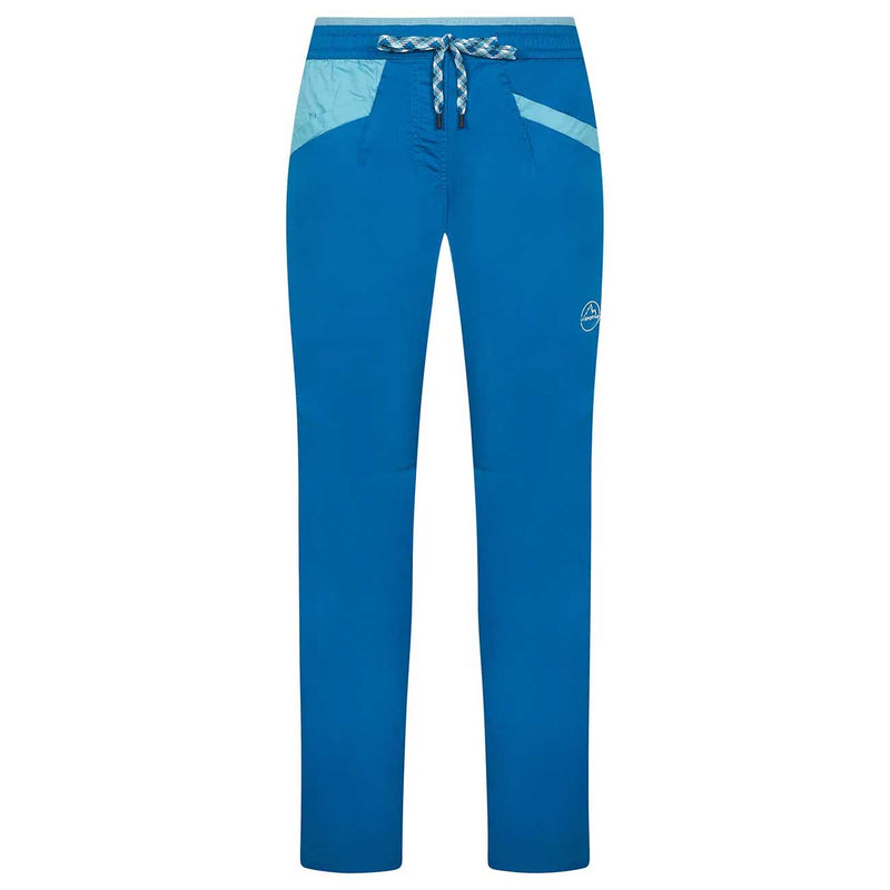 Load image into Gallery viewer, la sportiva womens temple climbing pant neptune pacific blue 1
