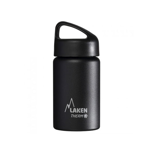 laken classic thermo bottle 350ml stainless steel black