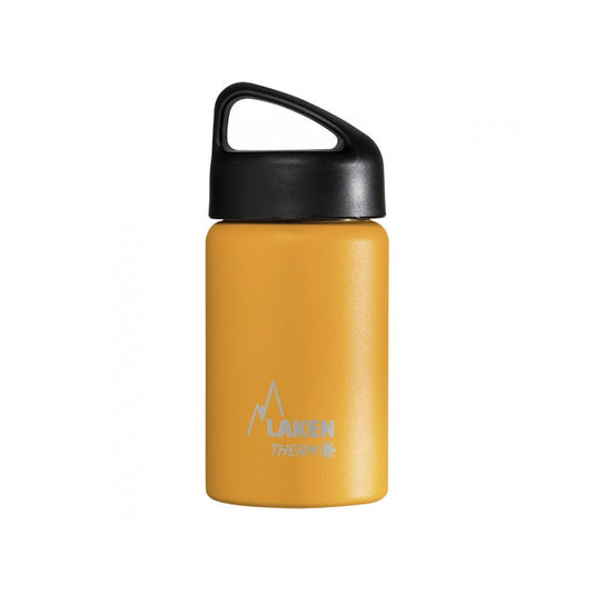 laken classic thermo bottle 350ml stainless steel yellow