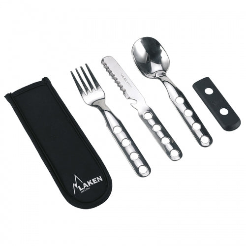 laken stainless steel cutlery with neoprene cover