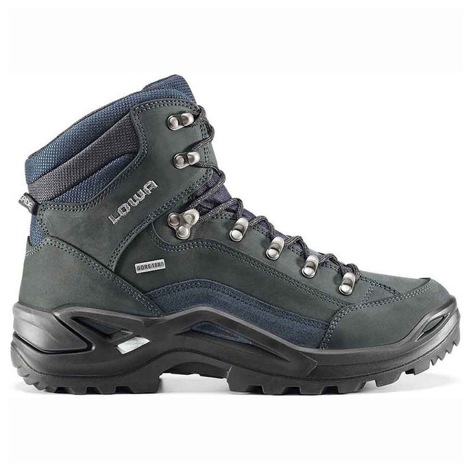 lowa renegade gtx mens hiking boots dark grey navy
