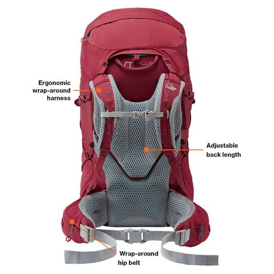lowe alpine manaslu 65 VT Plus harness system