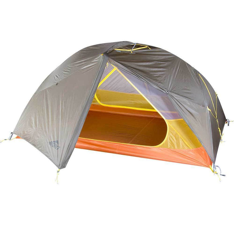 Load image into Gallery viewer, mont moondance 2 lightweight hiking tent bracken open fly
