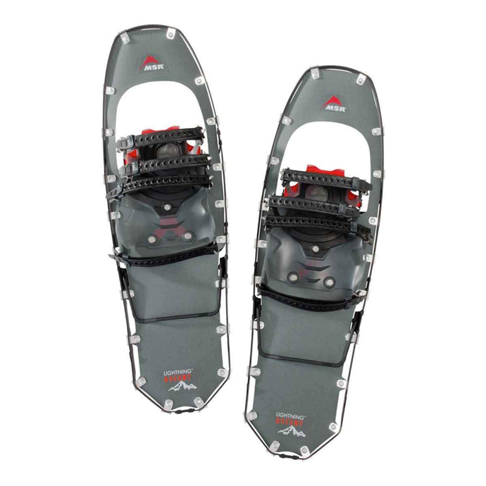 msr lightning ascent snow shoes top view