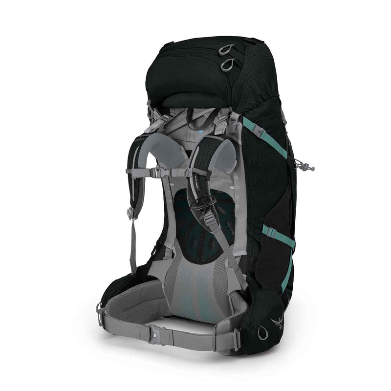 Load image into Gallery viewer, osprey ariel plus 70 womens hiking pack black 2
