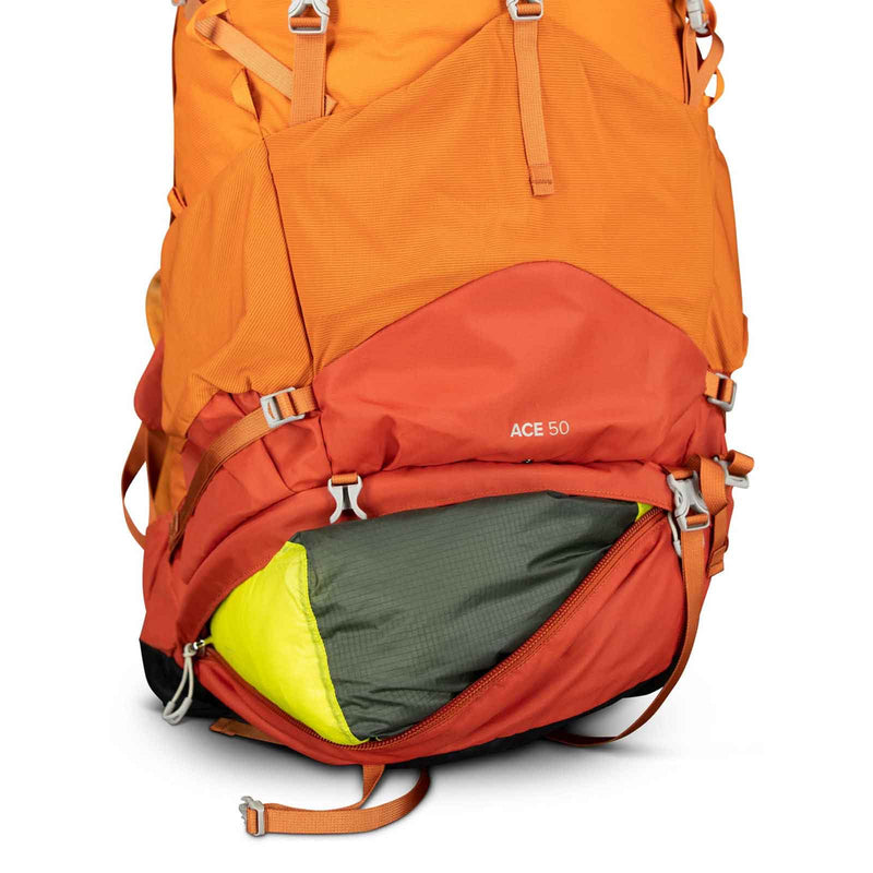 Load image into Gallery viewer, osprey kids ace 50 hiking pack orange sunset 10
