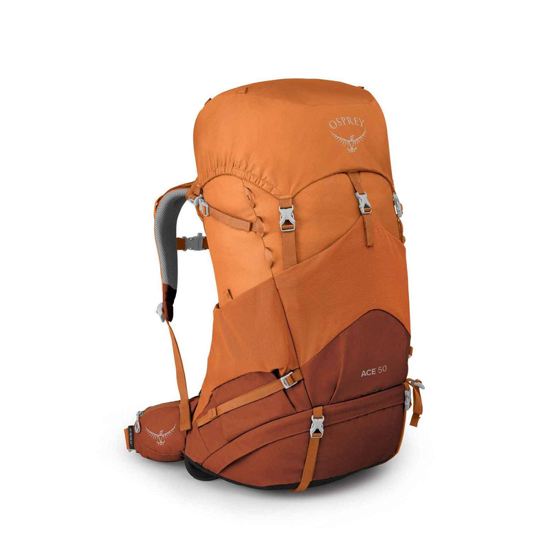 Load image into Gallery viewer, osprey kids ace 50 hiking pack orange sunset 1
