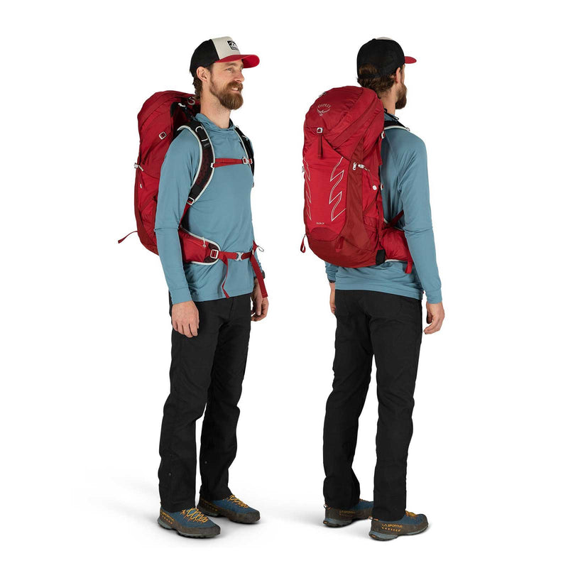 Load image into Gallery viewer, osprey talon 33 mens hiking daypack cosmic red 3

