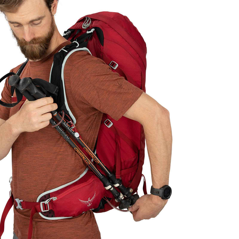 Load image into Gallery viewer, osprey talon 33 mens hiking daypack cosmic red 6
