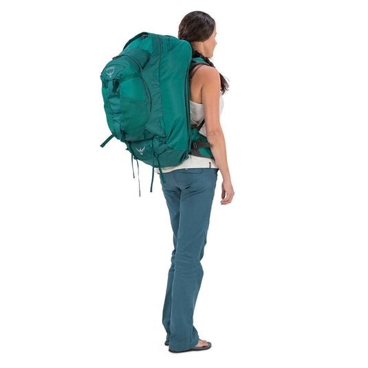 osprey womens fairview travel pack 70 rainforest green 4