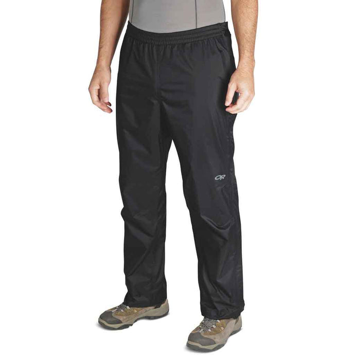 outdoor research apollo pants rain shellwear black on body