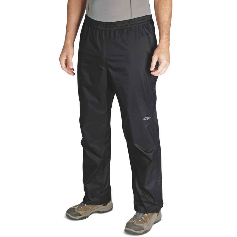 Load image into Gallery viewer, outdoor research apollo pants rain shellwear black on body
